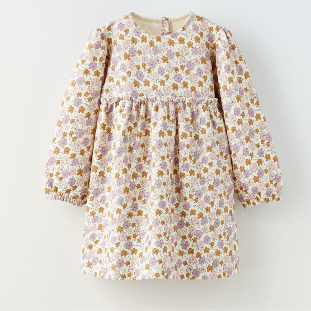 Zara Printed Floral Dress toddler girls 18-24 months